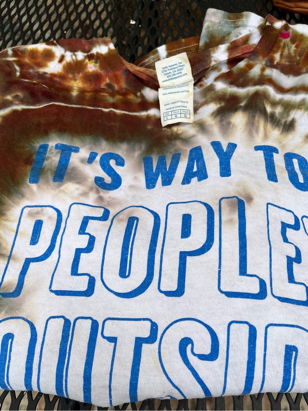 Vintage Delta Up cycled Tie Dye T-shirt - Picture 9 of 10